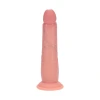 8 Inch RealRock Ultra Realistic Sliding Skin Dual Density Silicone Dildo Beige