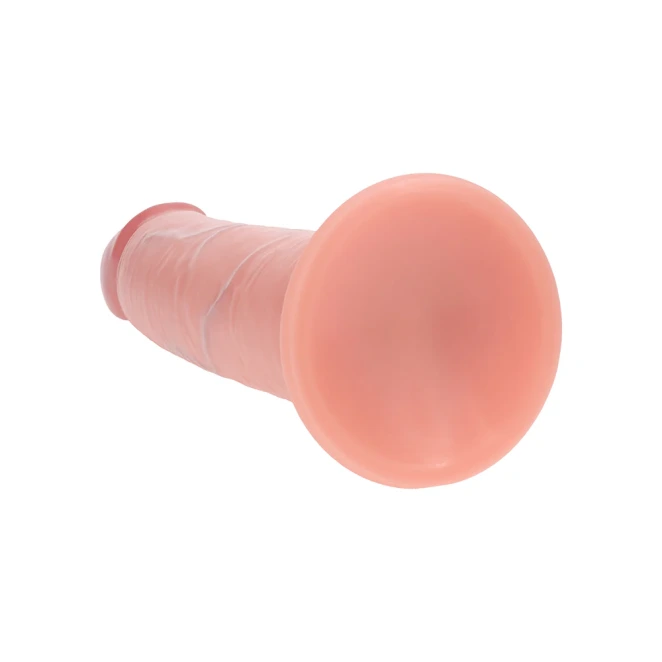 8 Inch RealRock Ultra Realistic Sliding Skin Dual Density Silicone Dildo Beige