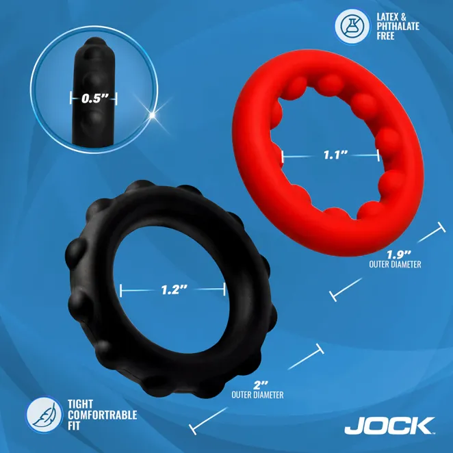 JOCK Enhancers Weighted Silicone Cock Ring Set
