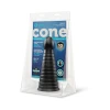 10 Inch b-Vibe Cone XXL Tapered Ribbed Anal Dildo with Suction Cup Black