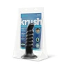 b-Vibe Krush 9.5 Inch XXL Curved Ribbed Anal Dildo with Suction Cup Black