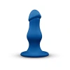 8.25 Inch b-Vibe Gape XXL Bulbous Anal Dildo with Suction Cup Blue