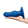8.25 Inch b-Vibe Gape XXL Bulbous Anal Dildo with Suction Cup Blue