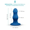 8.25 Inch b-Vibe Gape XXL Bulbous Anal Dildo with Suction Cup Blue