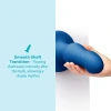 8.25 Inch b-Vibe Gape XXL Bulbous Anal Dildo with Suction Cup Blue