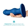 8.25 Inch b-Vibe Gape XXL Bulbous Anal Dildo with Suction Cup Blue