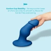 8.25 Inch b-Vibe Gape XXL Bulbous Anal Dildo with Suction Cup Blue