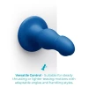 8.25 Inch b-Vibe Gape XXL Bulbous Anal Dildo with Suction Cup Blue