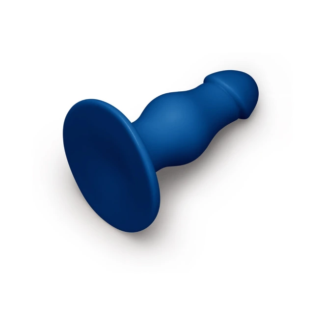 8.25 Inch b-Vibe Gape XXL Bulbous Anal Dildo with Suction Cup Blue