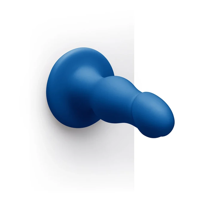 8.25 Inch b-Vibe Gape XXL Bulbous Anal Dildo with Suction Cup Blue