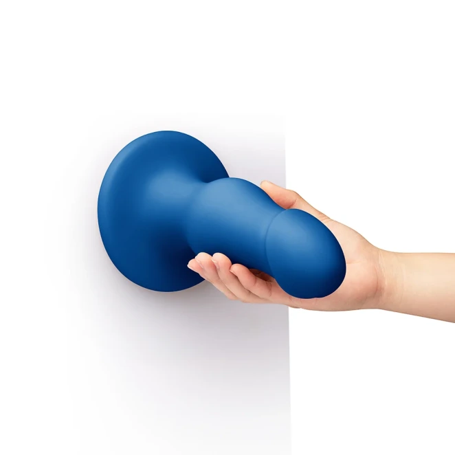 8.25 Inch b-Vibe Gape XXL Bulbous Anal Dildo with Suction Cup Blue