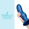 b-Vibe Milk 8.5 Inch XXL Curved Prostate Anal Trainer with Tapered Tip and Suction Cup Blue