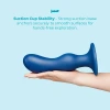 b-Vibe Milk 8.5 Inch XXL Curved Prostate Anal Trainer with Tapered Tip and Suction Cup Blue