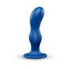 b-Vibe Milk 8.5 Inch XXL Curved Prostate Anal Trainer with Tapered Tip and Suction Cup Blue