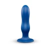 b-Vibe Milk 8.5 Inch XXL Curved Prostate Anal Trainer with Tapered Tip and Suction Cup Blue