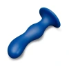 b-Vibe Milk 8.5 Inch XXL Curved Prostate Anal Trainer with Tapered Tip and Suction Cup Blue