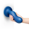 b-Vibe Milk 8.5 Inch XXL Curved Prostate Anal Trainer with Tapered Tip and Suction Cup Blue