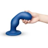 b-Vibe Milk 8.5 Inch XXL Curved Prostate Anal Trainer with Tapered Tip and Suction Cup Blue