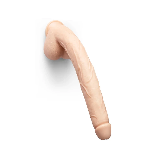 17 Inch b-Vibe Bone Deep-Insert Huge Dildo with Realistic Balls & Suction Cup Beige