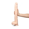 17 Inch b-Vibe Bone Deep-Insert Huge Dildo with Realistic Balls & Suction Cup Beige