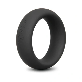 b-Vibe Snug Ring 40mm Soft Stretch Silicone Cock Ring Black