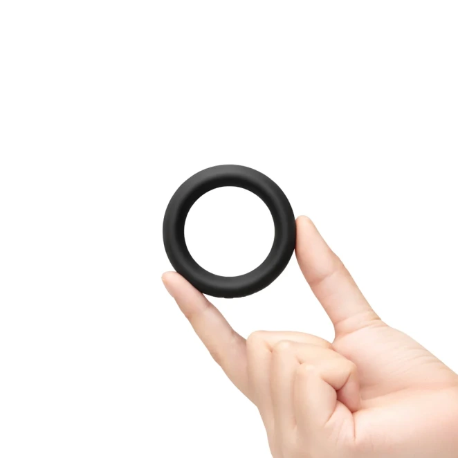 b-Vibe Snug Ring 40mm Soft Stretch Silicone Cock Ring Black