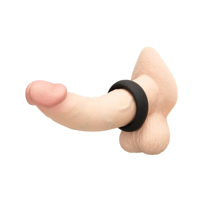 b-Vibe Snug Ring 40mm Soft Stretch Silicone Cock Ring Black