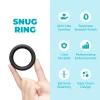 b-Vibe Snug Ring 45mm Soft Stretch Silicone Cock Ring Black
