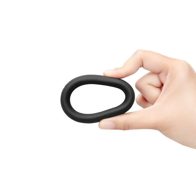 b-Vibe Snug Ring 45mm Soft Stretch Silicone Cock Ring Black
