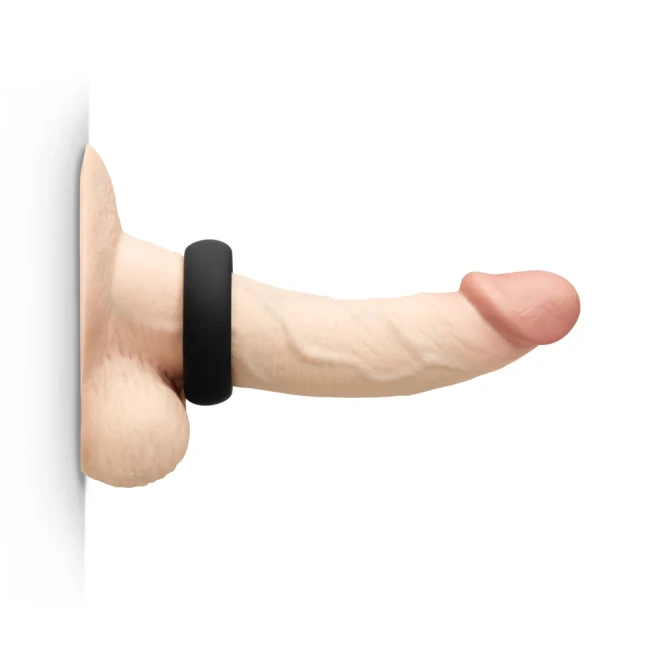 b-Vibe Snug Ring 45mm Soft Stretch Silicone Cock Ring Black