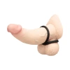 b-Vibe Snug Ring Lite 3 Pack Beginner Silicone Cock Ring Set Black