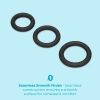 b-Vibe Snug Ring Swole 3 Pack Thick Silicone Cock Ring Set Black