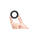 b-Vibe Snug Ring Swole 3 Pack Thick Silicone Cock Ring Set Black