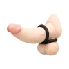 b-Vibe Snug Ring Swole 3 Pack Thick Silicone Cock Ring Set Black