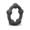 b-Vibe Snug Ring Orbit 40.5mm Nubby Silicone Cock Ring Black