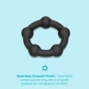 b-Vibe Snug Ring Orbit 40.5mm Nubby Silicone Cock Ring Black