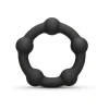 b-Vibe Snug Ring Orbit 40.5mm Nubby Silicone Cock Ring Black