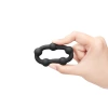 b-Vibe Snug Ring Orbit 40.5mm Nubby Silicone Cock Ring Black