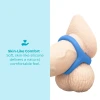 b-Vibe Snug Ring Tri-Sling Soft Stretch Silicone Cock and Ball Sling Blue