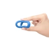 b-Vibe Snug Ring Tri-Sling Soft Stretch Silicone Cock and Ball Sling Blue