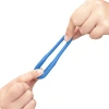 b-Vibe Snug Ring Tri-Sling Soft Stretch Silicone Cock and Ball Sling Blue
