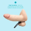 b-Vibe Lasso Grip Fully Adjustable Silicone Cock Ring Black