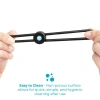 b-Vibe Lasso Grip Fully Adjustable Silicone Cock Ring Black