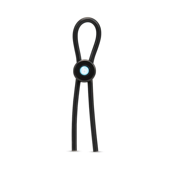 b-Vibe Lasso Grip Fully Adjustable Silicone Cock Ring Black