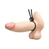 b-Vibe Lasso Grip Fully Adjustable Silicone Cock Ring Black