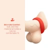 b-Vibe Flex Ring Grip 29mm Ultra Soft Silicone Cock Ring Red