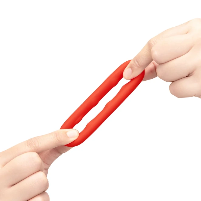 b-Vibe Flex Ring Grip 29mm Ultra Soft Silicone Cock Ring Red