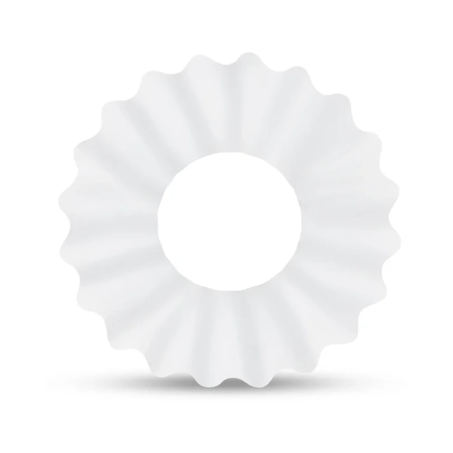 b-Vibe Flex Ring Ripple 24mm Ultra Soft Silicone Cock Ring Clear