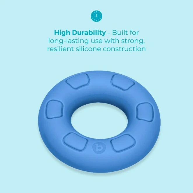 b-Vibe Flex Ring 31.5mm Ultra Soft Silicone Cock Ring Blue