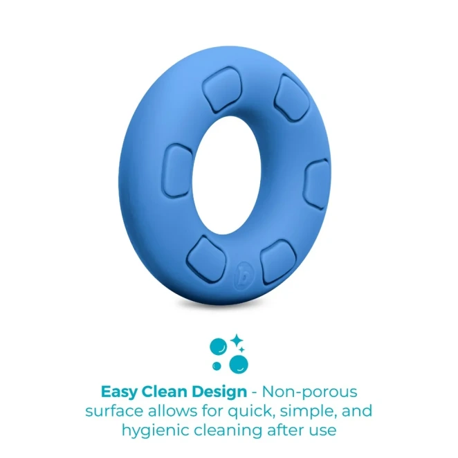 b-Vibe Flex Ring 31.5mm Ultra Soft Silicone Cock Ring Blue